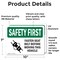Signmission Safety Culture Sign, 10 in Width, Vinyl Decal, Rectangle OS-2PACK-SF-D-710-L-10796 - alternate 2